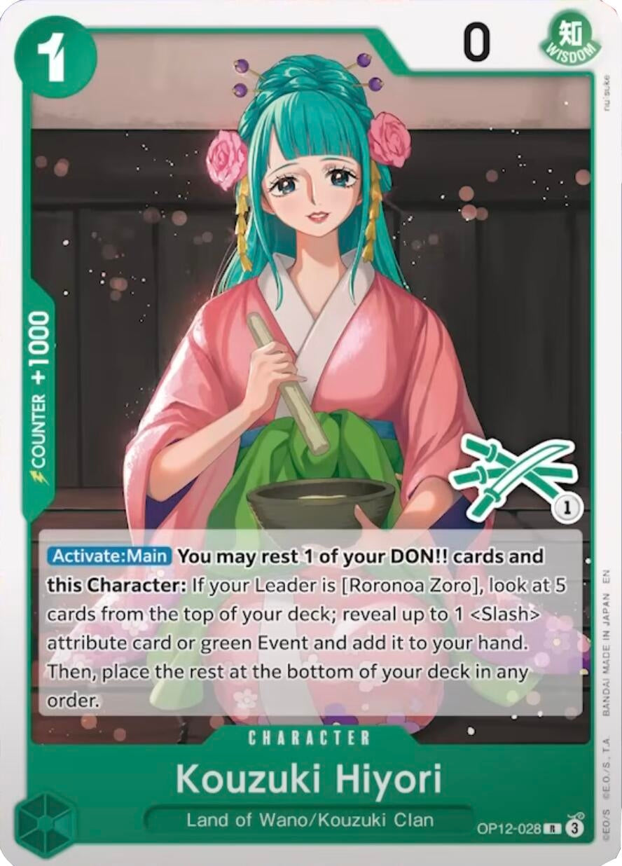 Image for Kouzuki Hiyori (Zoro Deck) (OP12-028) - One Piece Card Game
