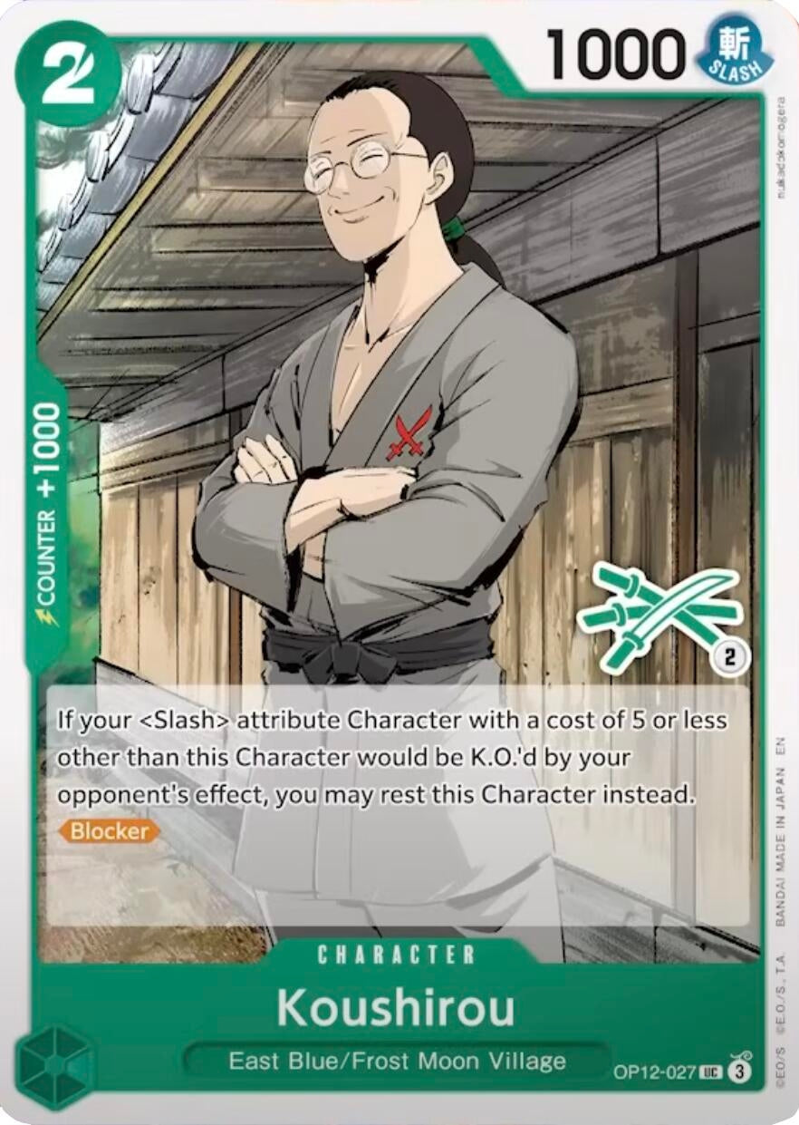 Image for Koushirou (Zoro Deck) (OP12-027) - One Piece Card Game