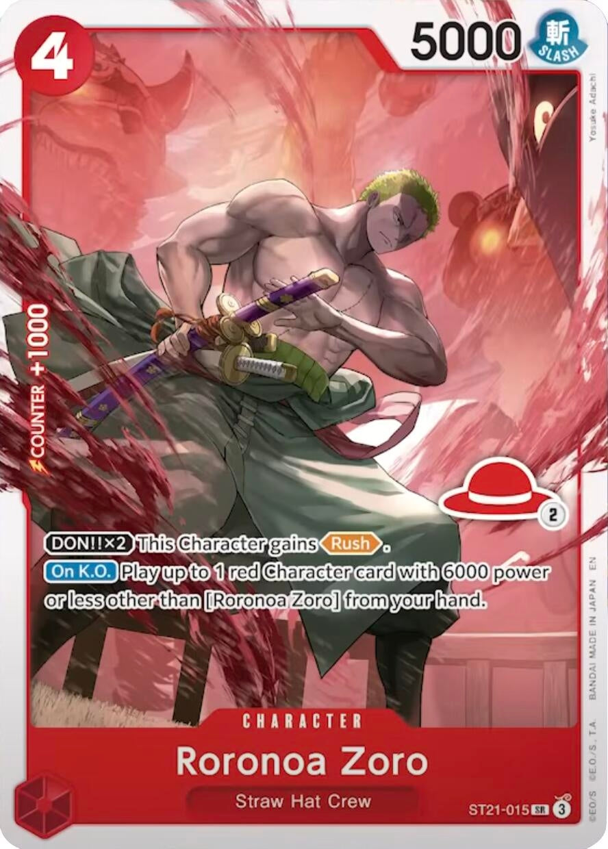 Image for Roronoa Zoro - ST21-015 (Luffy Deck) (ST21-015) - One Piece Card Game