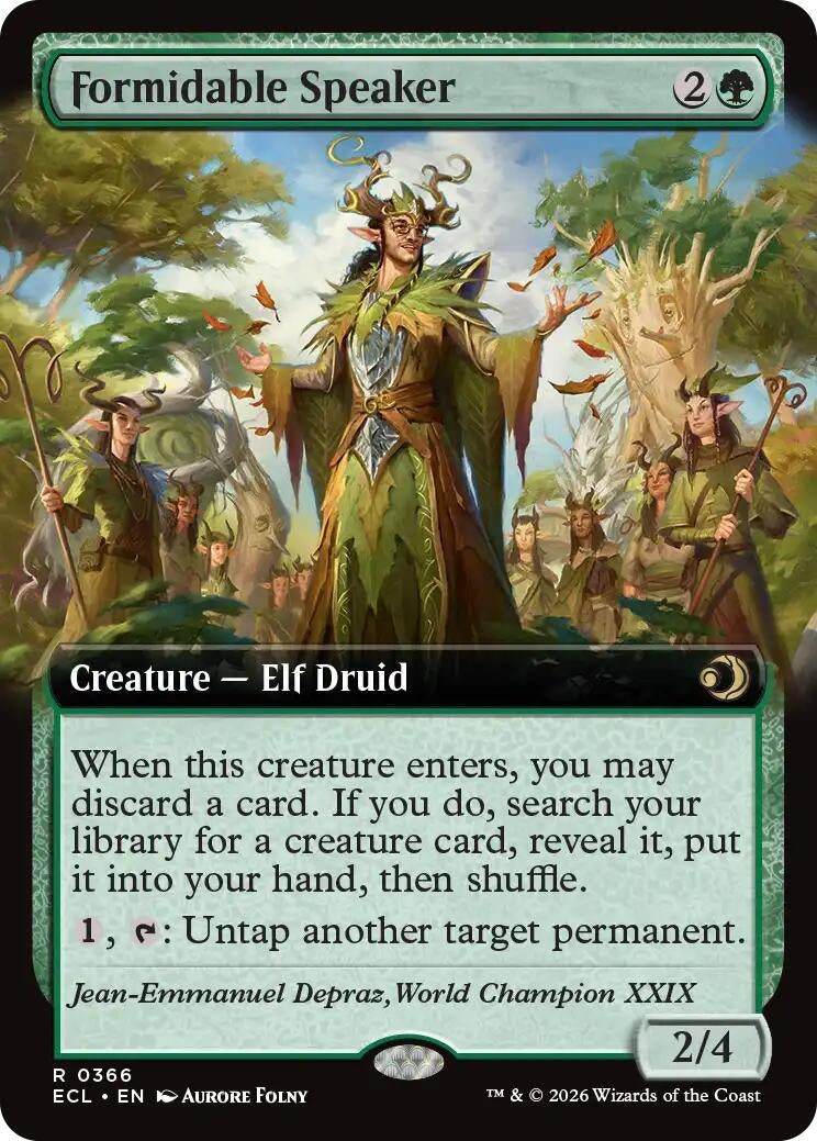 Image for Formidable Speaker (Extended Art) (366) - Magic: The Gathering