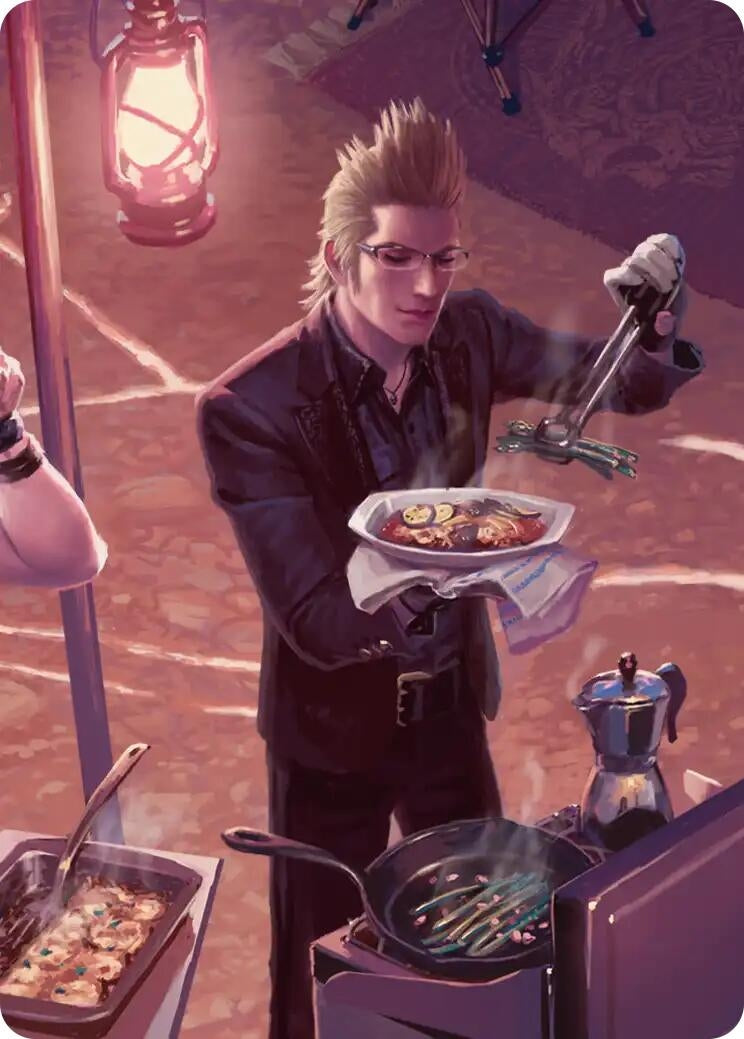 Image for Campsite Cuisine Scene Art Card (23) (Art Series: FINAL FANTASY) - Magic: The Gathering