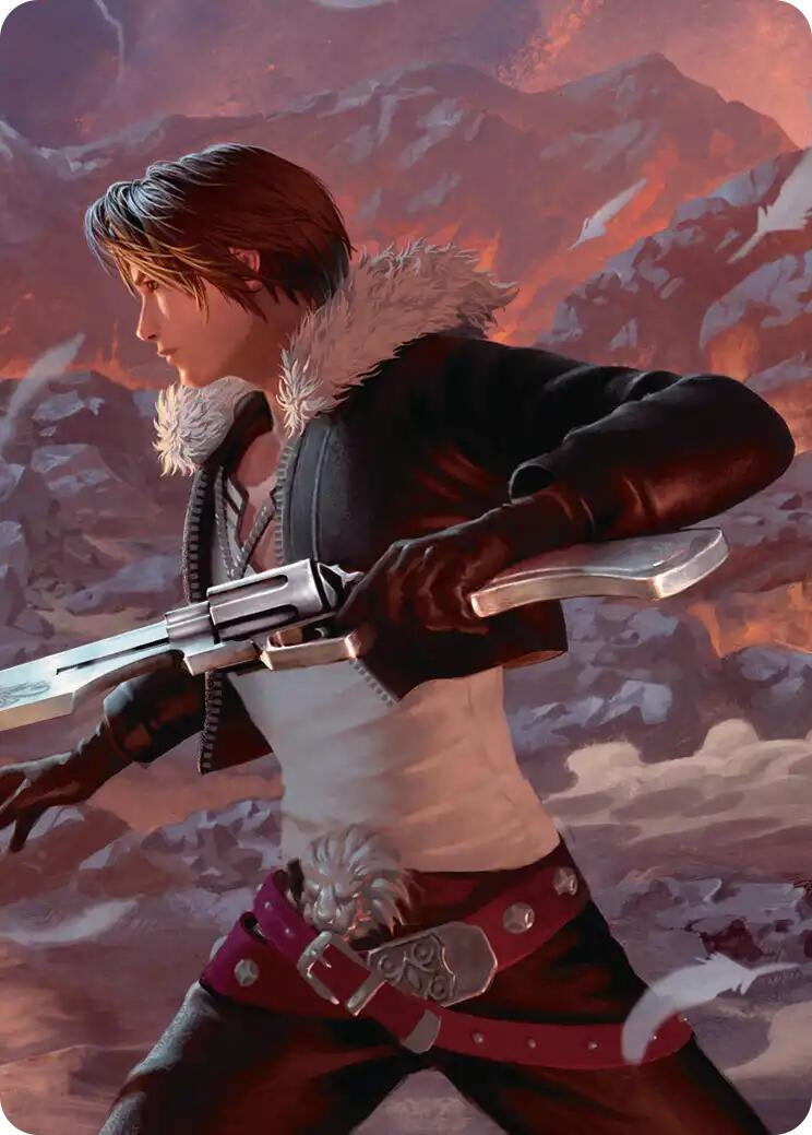 Image for Squall, Gunblade Duelist Scene Art Card (12) (Art Series: FINAL FANTASY) - Magic: The Gathering