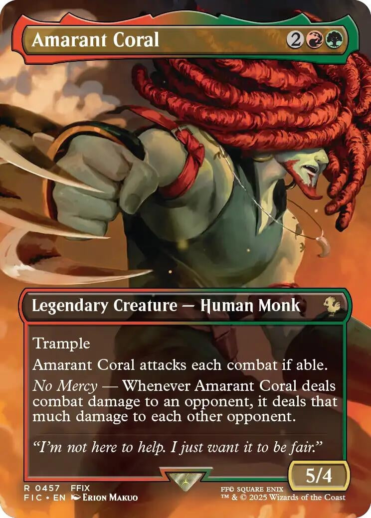 Amarant Coral (Borderless) (457) (Commander: FINAL FANTASY)