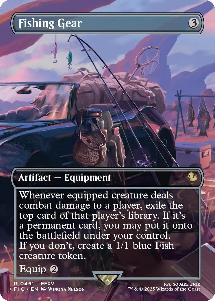 Image for Fishing Gear (Borderless) (461) - Magic: The Gathering