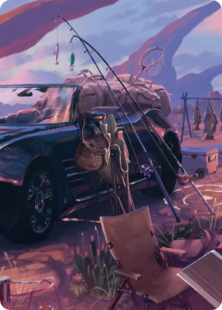 Image for Fishing Gear Scene Art Card (20) (Art Series: FINAL FANTASY) - Magic: The Gathering