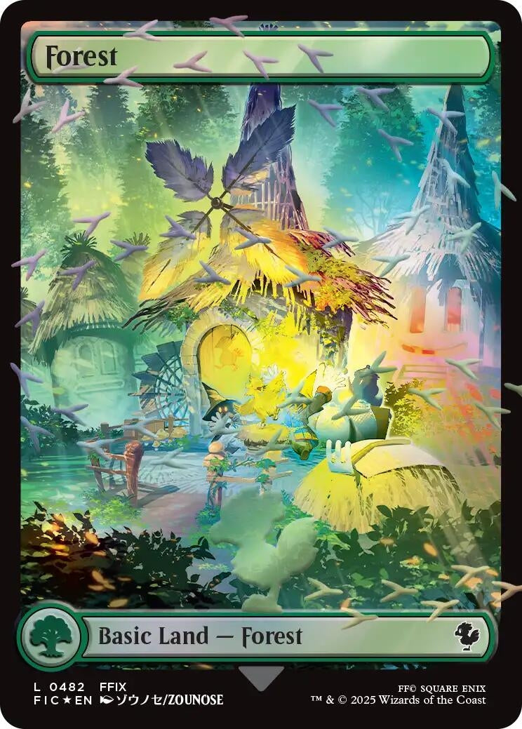 Image for Forest (Chocobo Track Foil) (482) - Magic: The Gathering