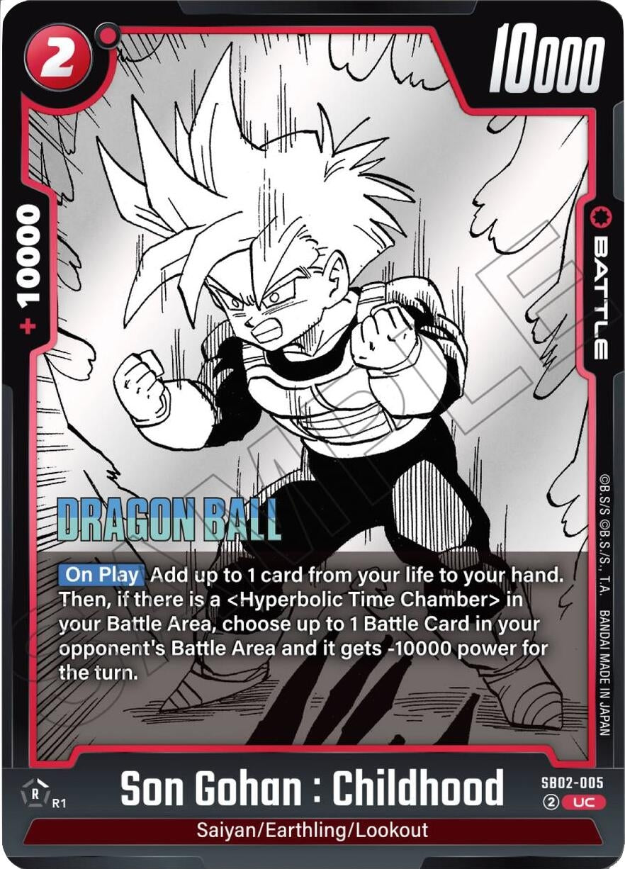 Image for Son Gohan : Childhood - SB02-005 (SB02-005) (Manga Booster 02) - Dragon Ball Super: Fusion World