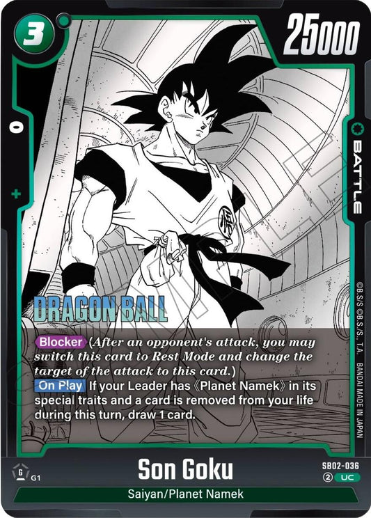 Image for Son Goku - SB02-036 (SB02-036) (Manga Booster 02) - Dragon Ball Super: Fusion World