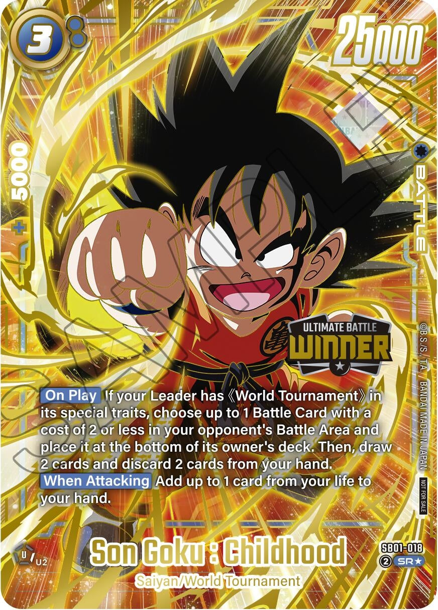 Image for Son Goku : Childhood - SB01-018 (Ultimate Battle 2025 Vol.4 Winner) (SB01-018) - Dragon Ball Super: Fusion World