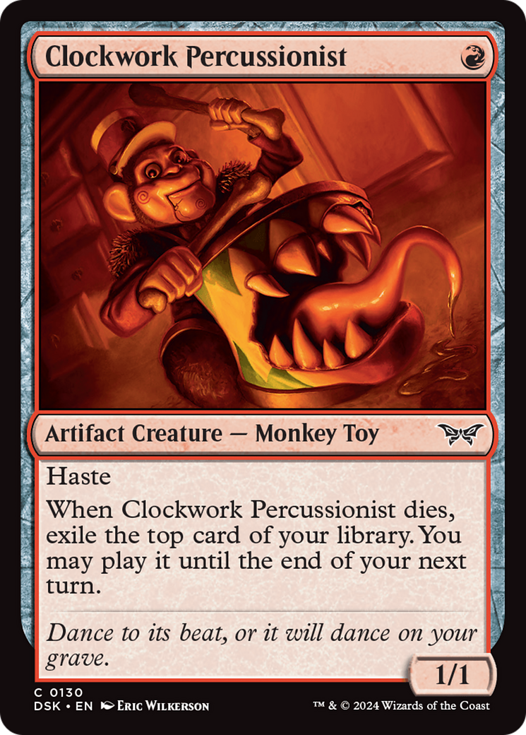 Clockwork Percussionist (0130) [Duskmourn: House of Horror] | Red Riot Games CA