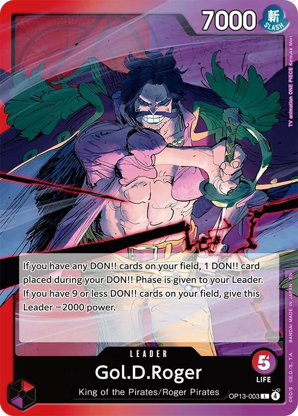 Image for Gol.D.Roger (003) (OP13-003) (Carrying On His Will) - One Piece Card Game