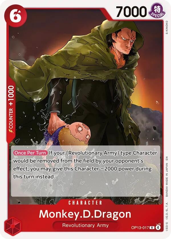 Image for Monkey.D.Dragon (OP13-017) (Carrying On His Will) - One Piece Card Game
