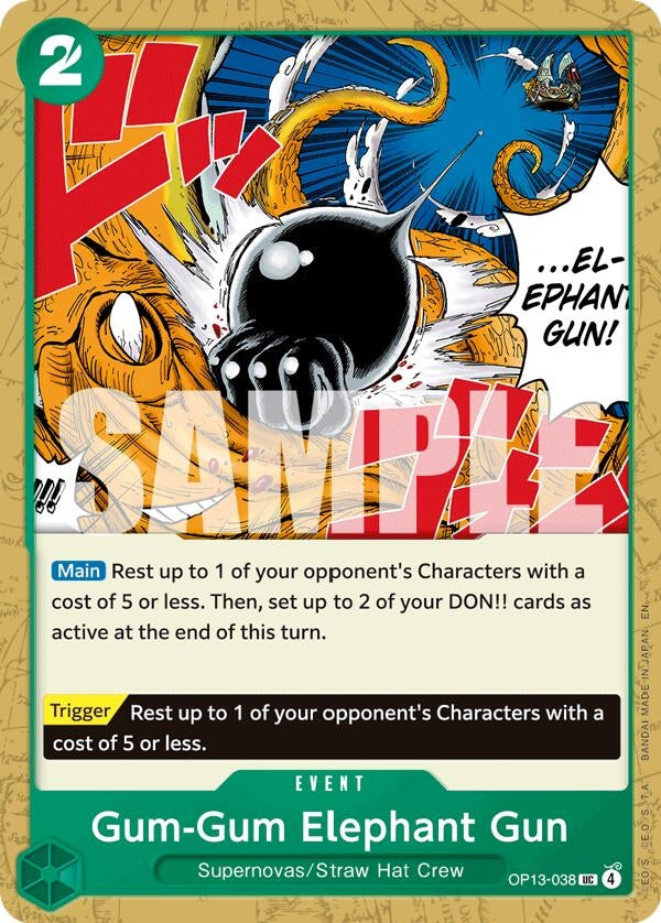 Image for Gum-Gum Elephant Gun (OP13-038) (Carrying On His Will) - One Piece Card Game