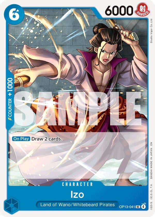 Image for Izo (OP13-041) (Carrying On His Will) - One Piece Card Game