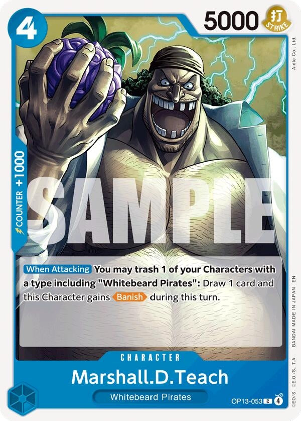 Image for Marshall.D.Teach (OP13-053) (Carrying On His Will) - One Piece Card Game