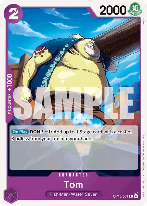 Image for Tom (OP13-069) (Carrying On His Will) - One Piece Card Game