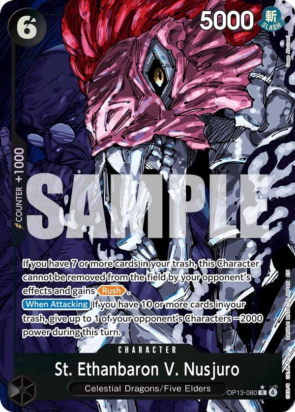 Image for St. Ethanbaron V. Nusjuro (Alternate Art) (OP13-080) (Carrying On His Will) - One Piece Card Game