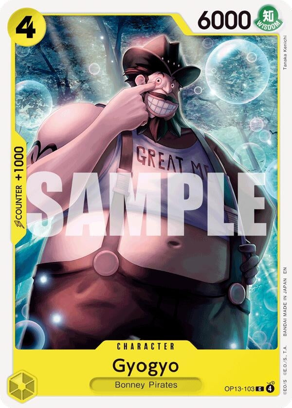 Image for Gyogyo (OP13-103) (Carrying On His Will) - One Piece Card Game
