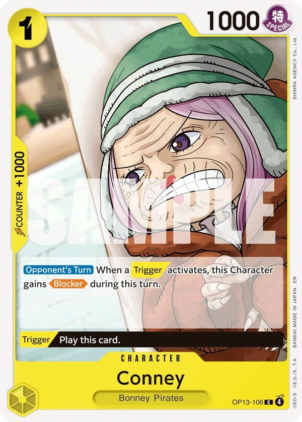 Image for Conney (OP13-106) (Carrying On His Will) - One Piece Card Game