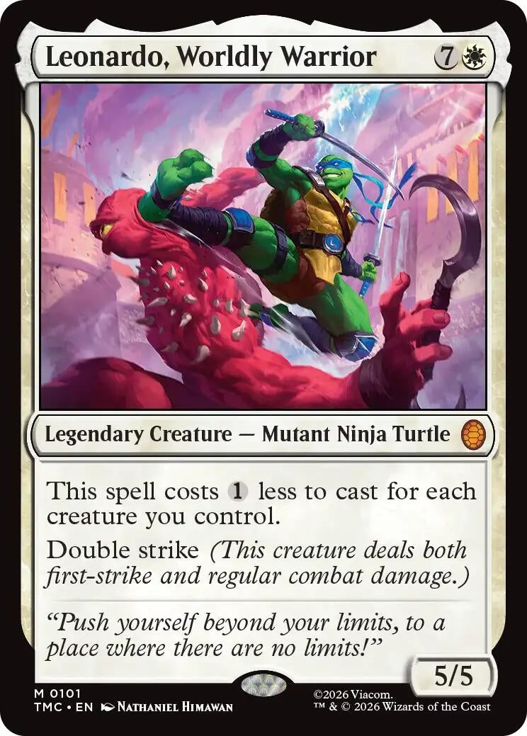 Image for Leonardo, Worldly Warrior (101) - Magic: The Gathering