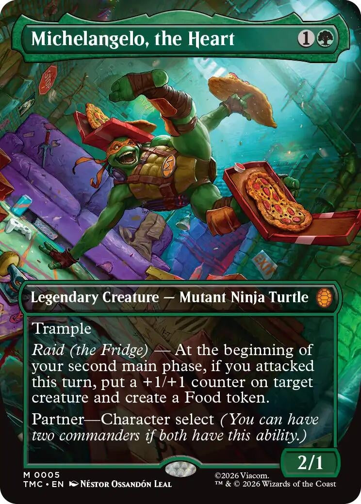 Image for Michelangelo, the Heart (Borderless) (5) - Magic: The Gathering