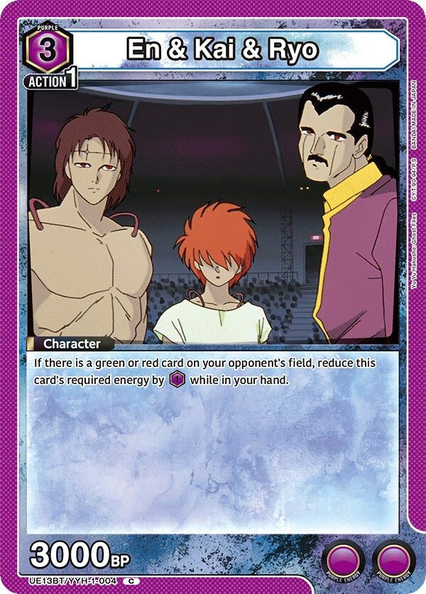 Image for En & Kai & Ryo (UE13BT/YYH-1-004) (UE13BT: Yu Yu Hakusho: Ghost Files) - Union Arena