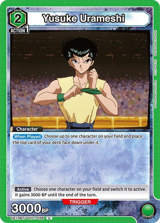 Image for Yusuke Urameshi (036) (UE13BT/YYH-1-036) (UE13BT: Yu Yu Hakusho: Ghost Files) - Union Arena