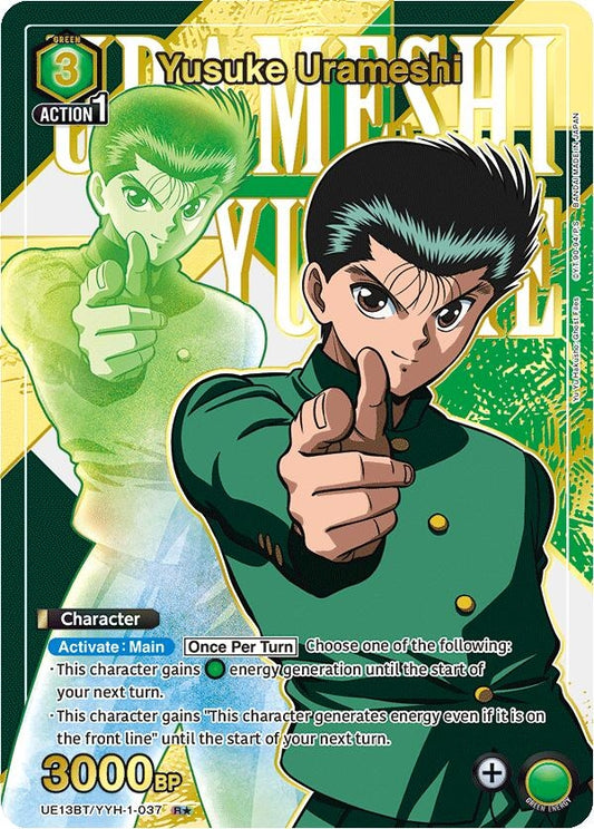 Yusuke Urameshi (037) (R*) (UE13BT/YYH-1-037) (UE13BT: Yu Yu Hakusho: Ghost Files)