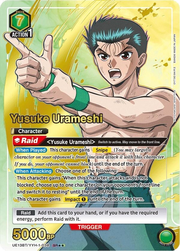 Yusuke Urameshi (038) (SR**) (UE13BT/YYH-1-038) (UE13BT: Yu Yu Hakusho: Ghost Files)