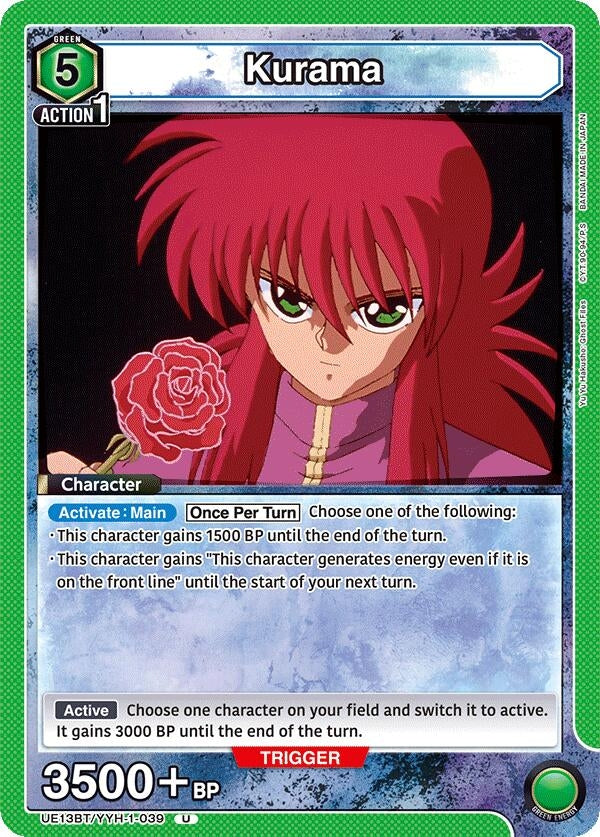 Image for Kurama (039) (UE13BT/YYH-1-039) (UE13BT: Yu Yu Hakusho: Ghost Files) - Union Arena