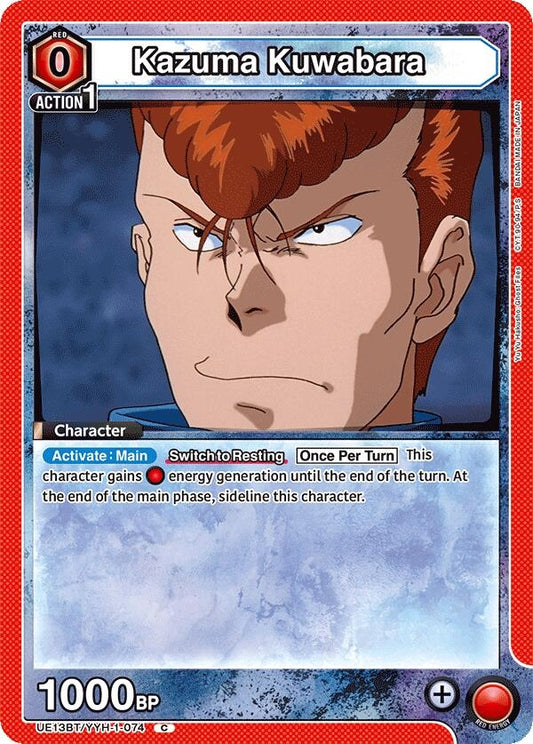 Image for Kazuma Kuwabara (074) (UE13BT/YYH-1-074) (UE13BT: Yu Yu Hakusho: Ghost Files) - Union Arena