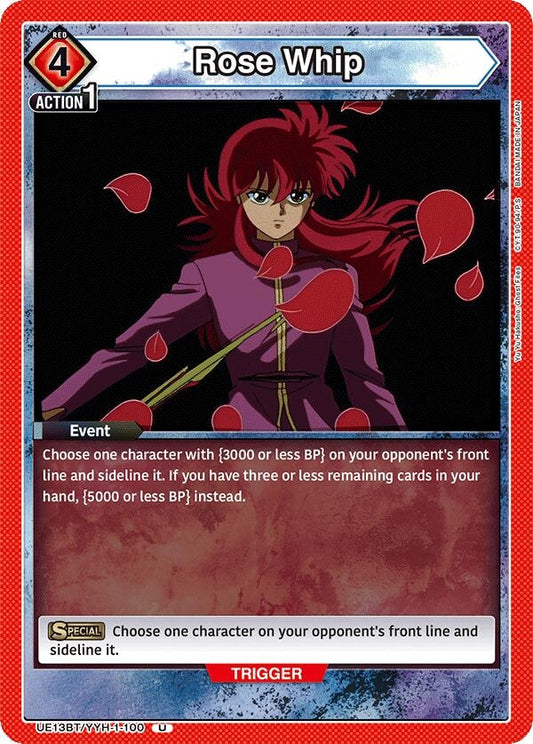 Image for Rose Whip (UE13BT/YYH-1-100) (UE13BT: Yu Yu Hakusho: Ghost Files) - Union Arena