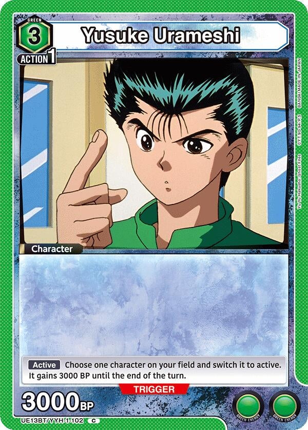 Image for Yusuke Urameshi (102) (UE13BT/YYH-1-102) (UE13BT: Yu Yu Hakusho: Ghost Files) - Union Arena