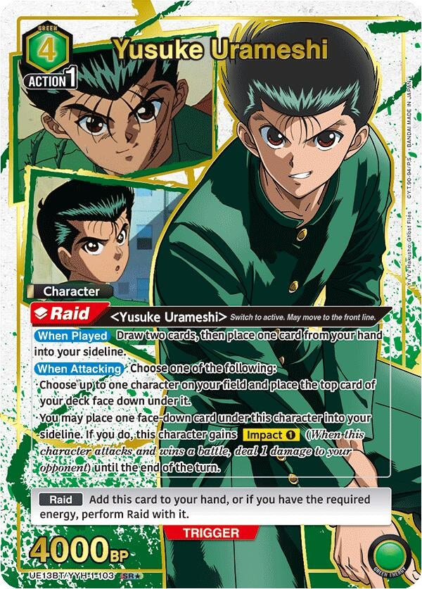 Yusuke Urameshi (103) (SR*) (UE13BT/YYH-1-103) (UE13BT: Yu Yu Hakusho: Ghost Files)