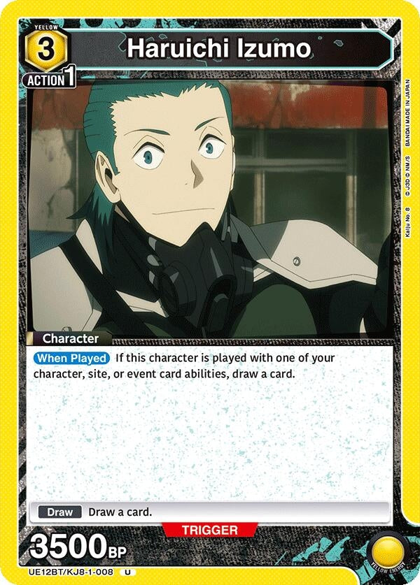 Image for Haruichi Izumo (008) (UE12BT/KJ8-1-008) (UE12BT: Kaiju No. 8) - Union Arena