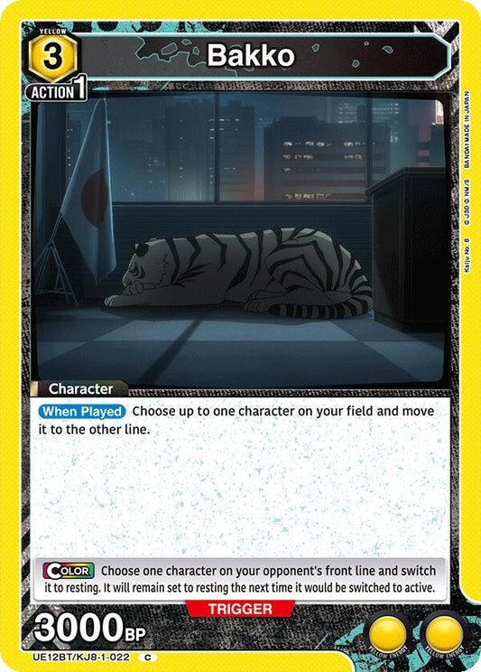 Image for Bakko (022) (UE12BT/KJ8-1-022) (UE12BT: Kaiju No. 8) - Union Arena