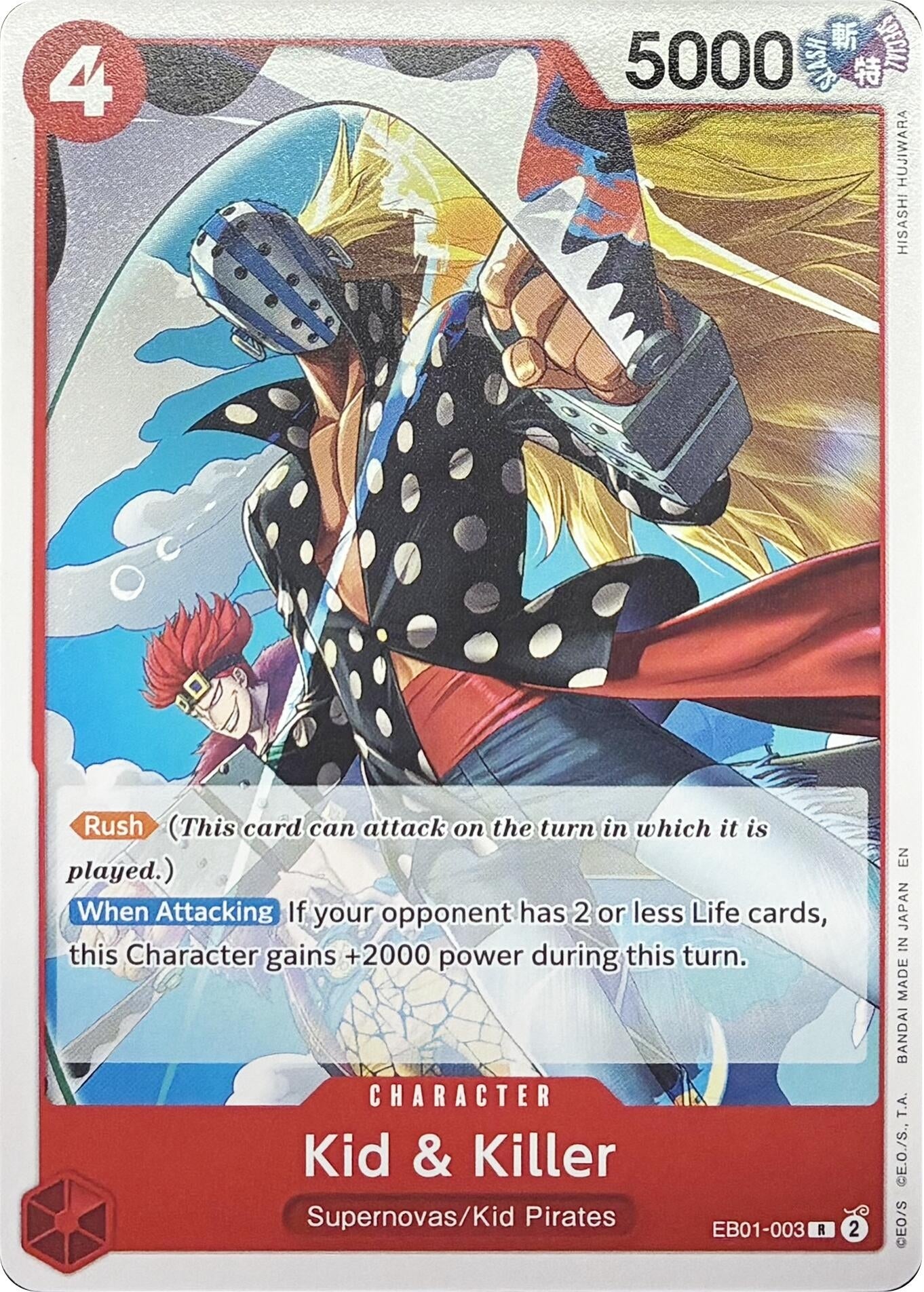 Image for Kid & Killer - EB01-003 (EB01-003) - One Piece Card Game
