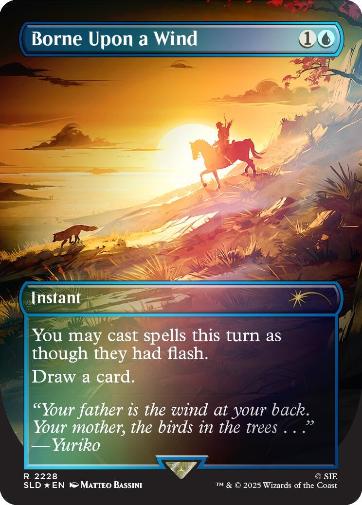 Image for Borne Upon a Wind (Rainbow Foil) (2228) - Magic: The Gathering