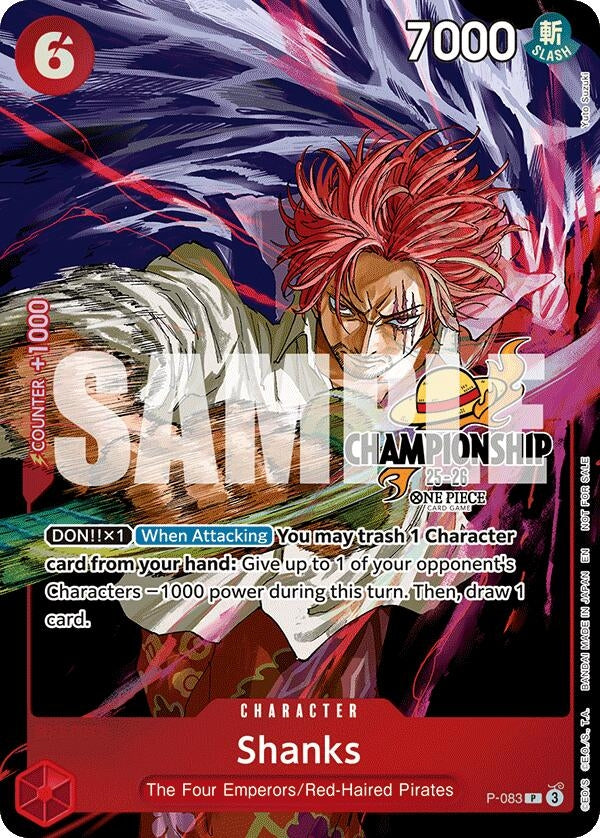 Image for Shanks (CS 25-26 Event Pack Finalist Ver.) (P-083) - One Piece Card Game