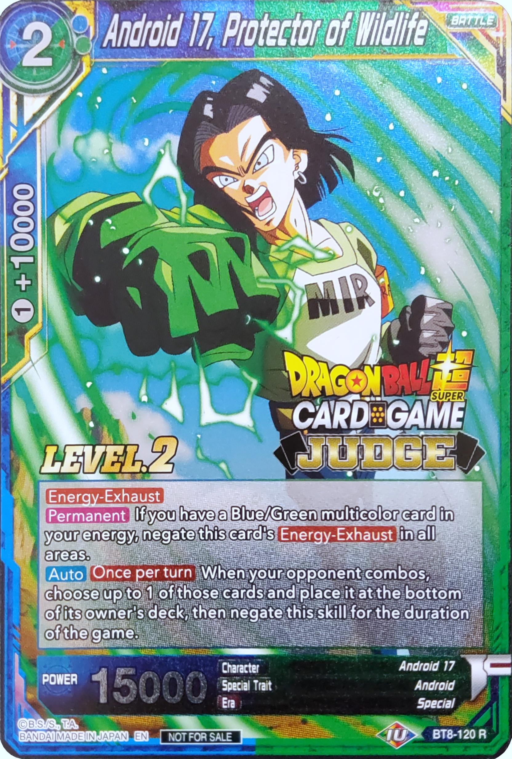 Android 17, Protector of Wildlife (Level 2) (BT8-120) [Judge Promotion Cards] | Red Riot Games CA