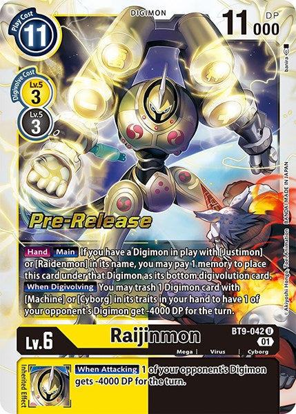 Raijinmon [BT9-042] [X Record Pre-Release Promos] | Red Riot Games CA