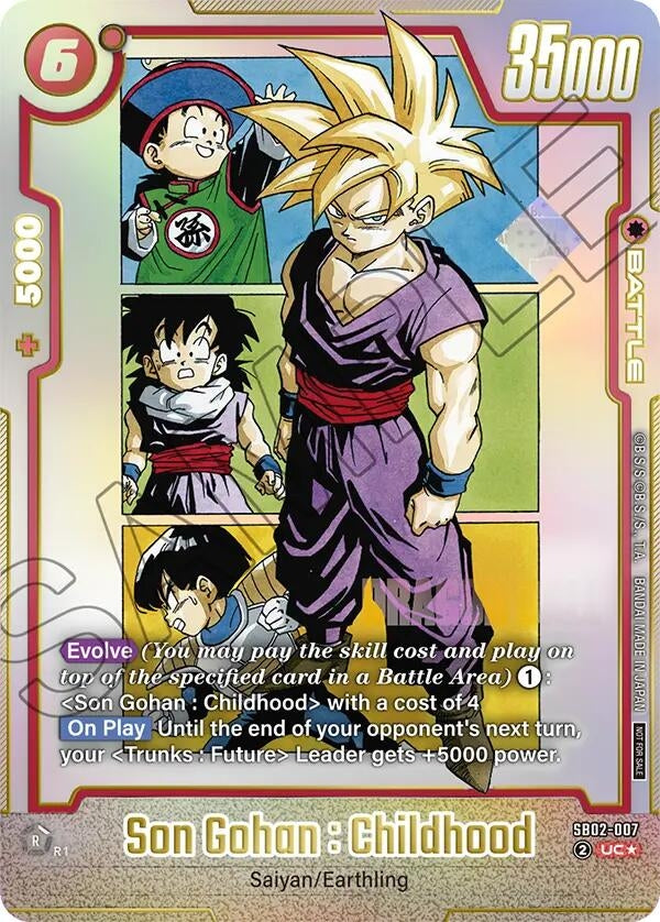 Image for Son Gohan : Childhood - SB02-007 (SB02-007) - Dragon Ball Super: Fusion World