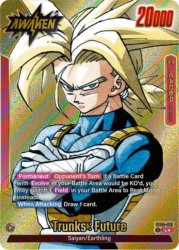 Image for Trunks : Future - SB02-001 (Gold) (SB02-001) (Manga Booster 02) - Dragon Ball Super: Fusion World