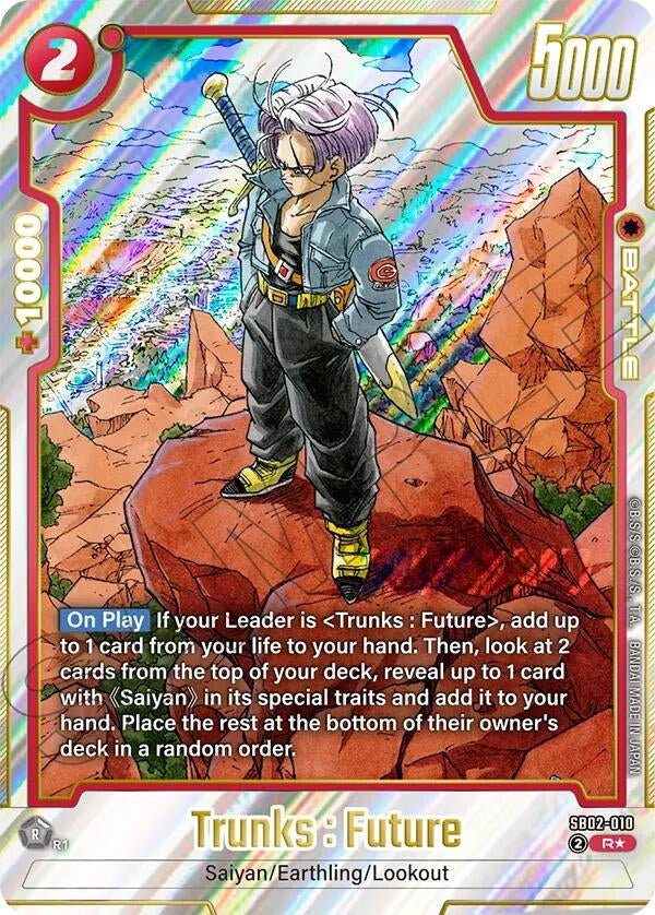 Image for Trunks : Future - SB02-010 (Alternate Art) (SB02-010) (Manga Booster 02) - Dragon Ball Super: Fusion World