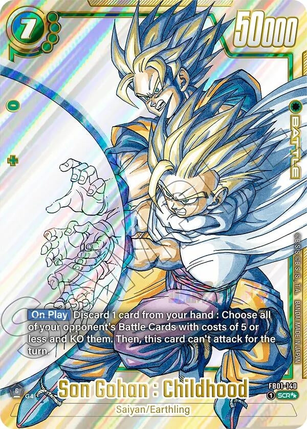 Image for Son Gohan : Childhood - FB01-140 (FB01-140) (Manga Booster 02) - Dragon Ball Super: Fusion World