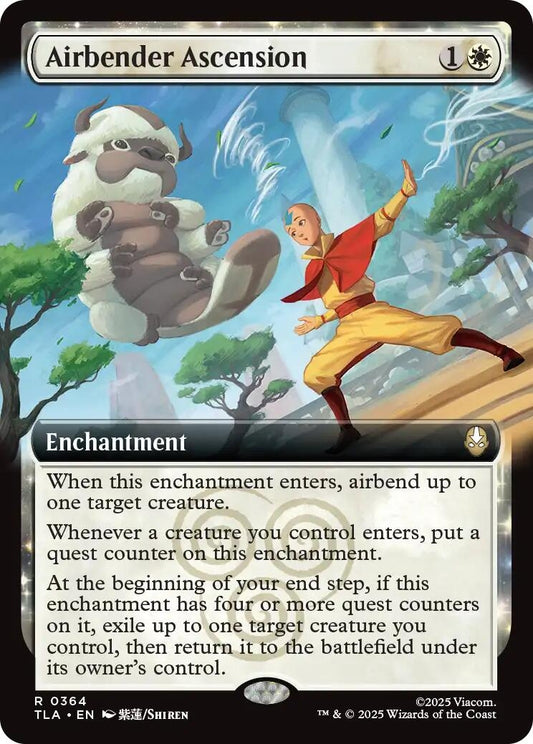Image for Airbender Ascension (Extended Art) (364) (Avatar: The Last Airbender) - Magic: The Gathering