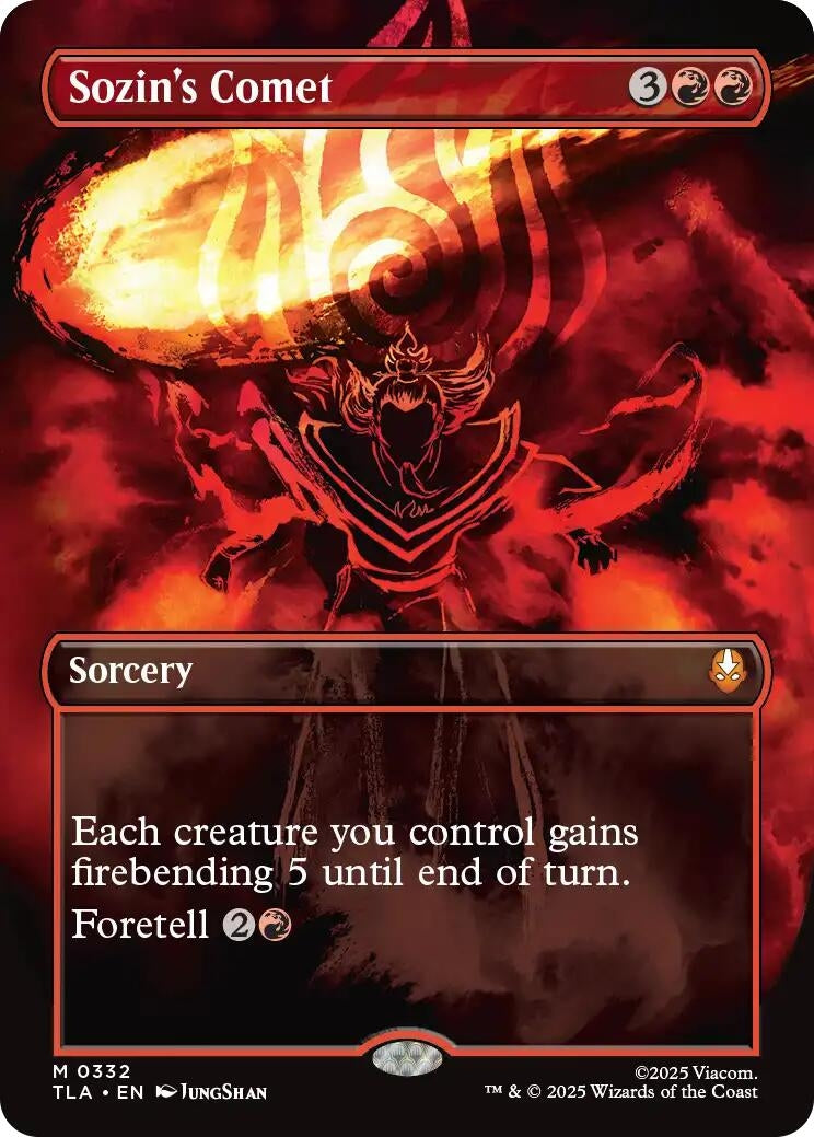 Image for Sozin's Comet (0332) (Borderless) (332) (Avatar: The Last Airbender) - Magic: The Gathering