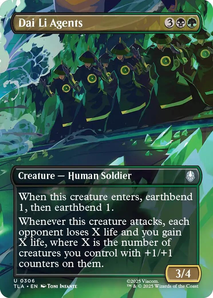Image for Dai Li Agents (Borderless) (306) (Avatar: The Last Airbender) - Magic: The Gathering