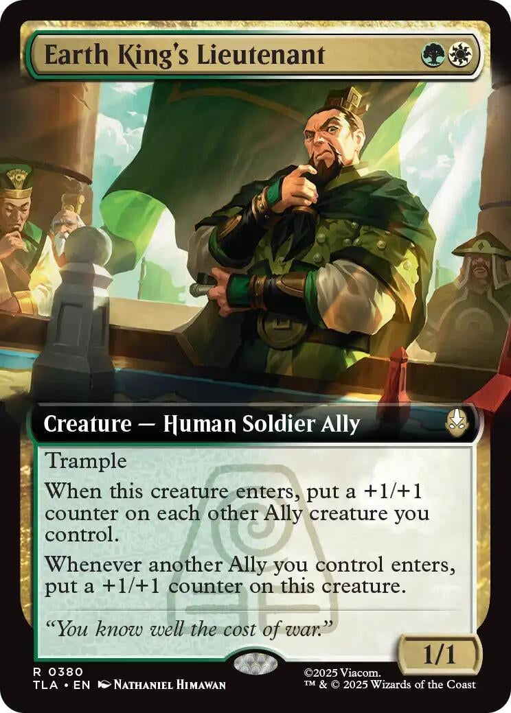 Image for Earth King's Lieutenant (Extended Art) (380) (Avatar: The Last Airbender) - Magic: The Gathering