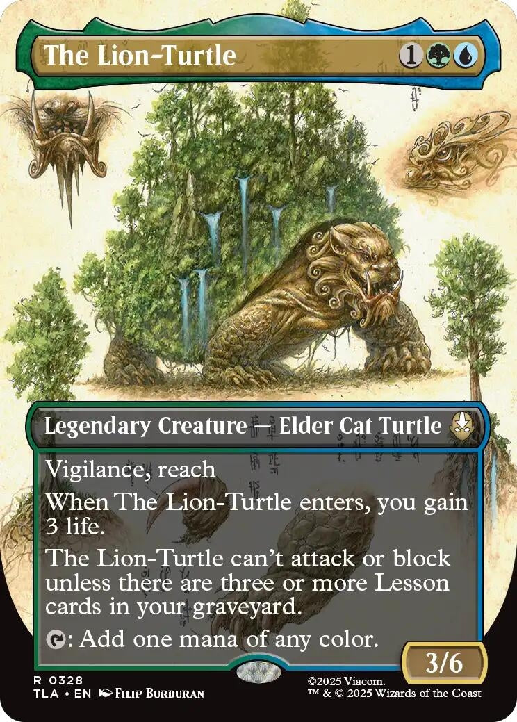Image for The Lion-Turtle (Borderless) (328) (Avatar: The Last Airbender) - Magic: The Gathering